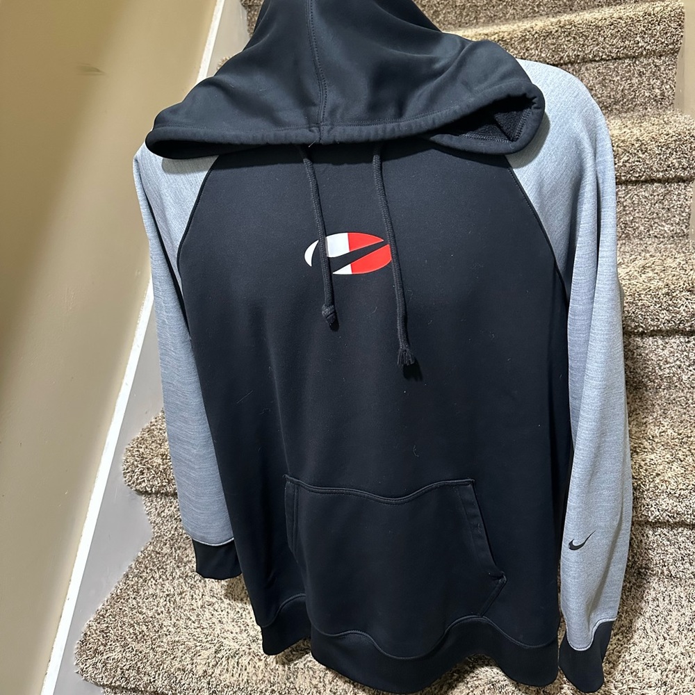 Perfect *NIKE therma fit* soft athletic mens pullover hoodie sweatshirt - L